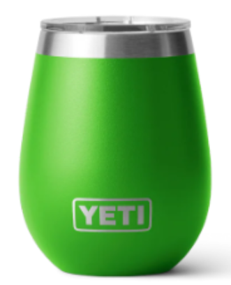 YETI Rambler 10oz Wine Tumbler with Magslider Lid in Canopy Green