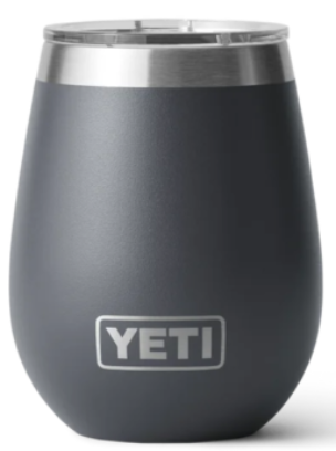 YETI Rambler 10oz Wine Tumbler with Magslider Lid in Charcoal