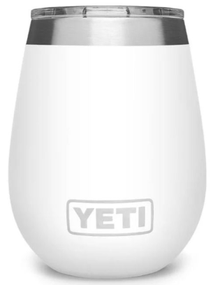 YETI Rambler 10oz Wine Tumbler with Magslider Lid in White