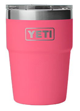 16 oz tumbler stackable cup in tropical pink