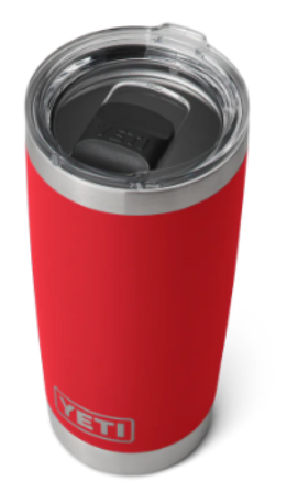 Yeti Rambler 20z in Rescue Red