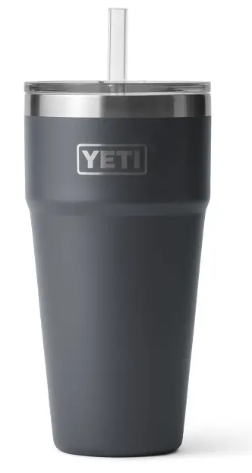 Yeti 26 oz Straw Cup Rambler in Charcoal