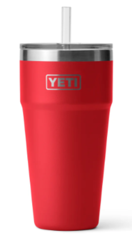 Yeti 26 oz Straw Cup Rambler in Rescue Red