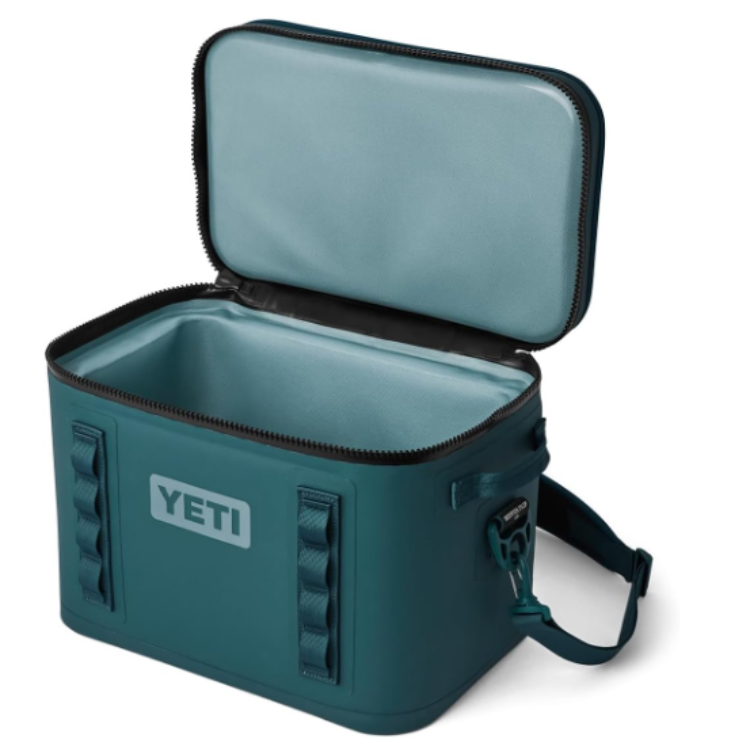 yeti hopper flip 12 soft cooler in agave teal