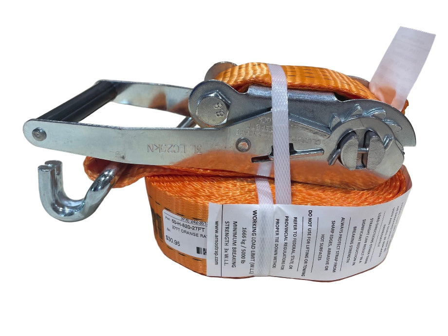 Tie-down ratchet straps