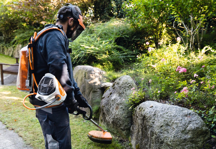 STIHL FSA 130 R Brushcutter in use