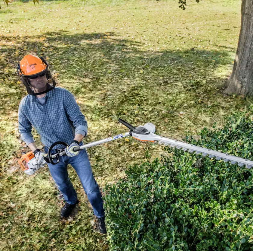 Compatible with the STIHL KombiSystem, it features a 145° working range and is lighter than previous models.