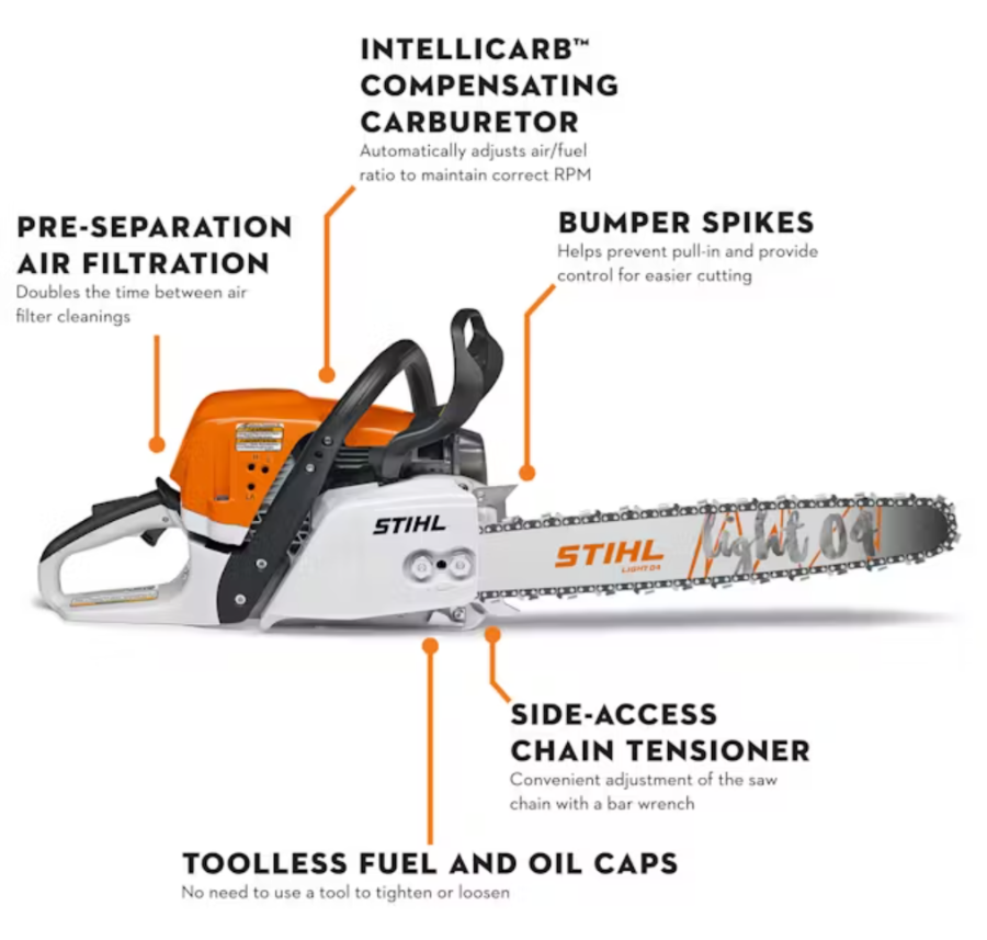 STIHL MS 391 Chainsaw with specs