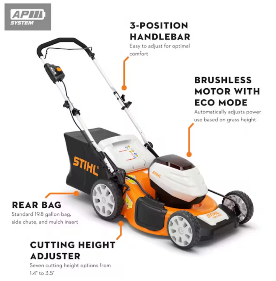 Battery Lawn Stihl Rma510v STIHL RMA 510V Battery-Powered