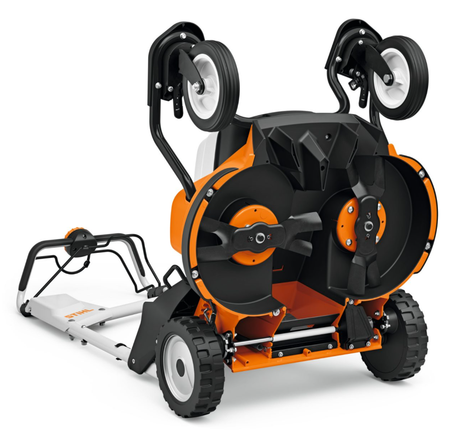 STIHL Two-blade synchronized mowing deck – Ensures clean, consistent cutting