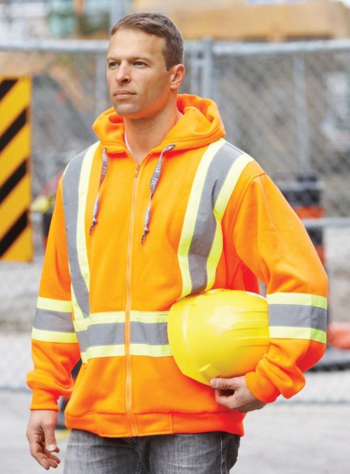 FORCEFIELD - Orange Hi Vis Safety Hoodie