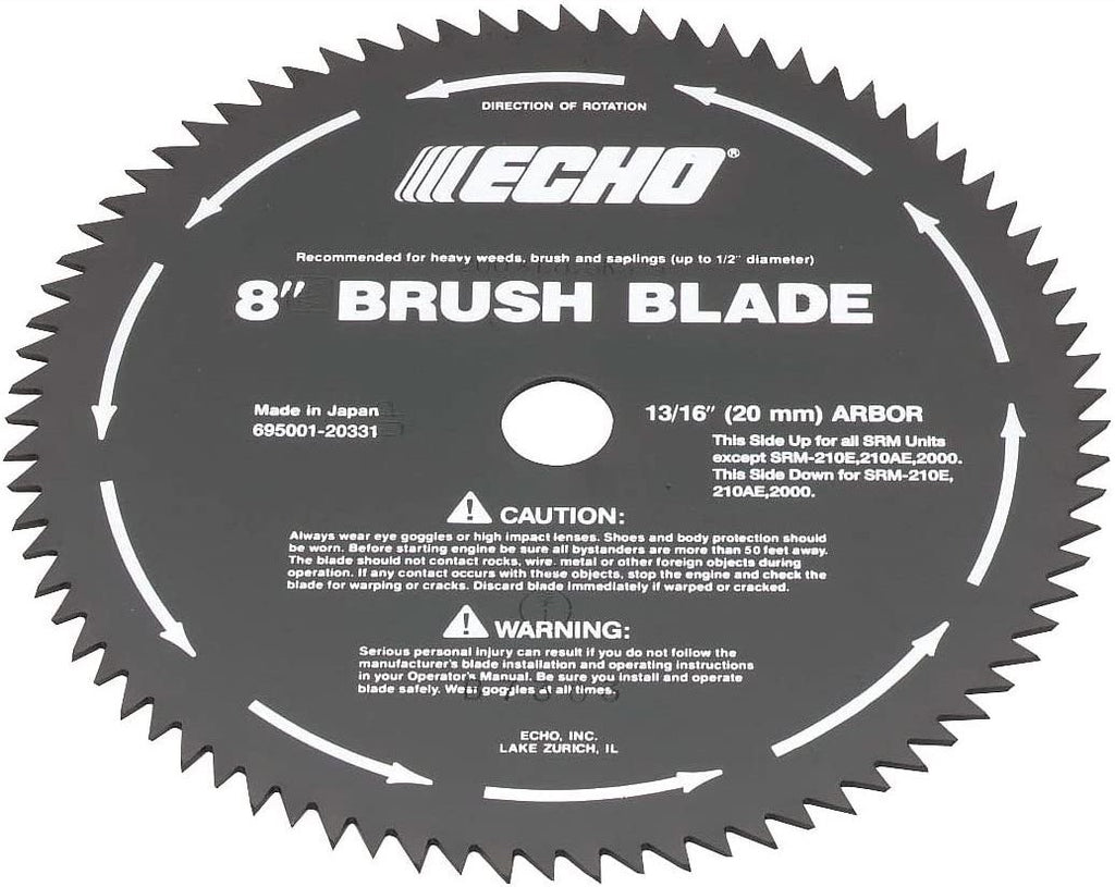 ECHO 8" 80-Tooth Brush Blade (25mm Arbor)