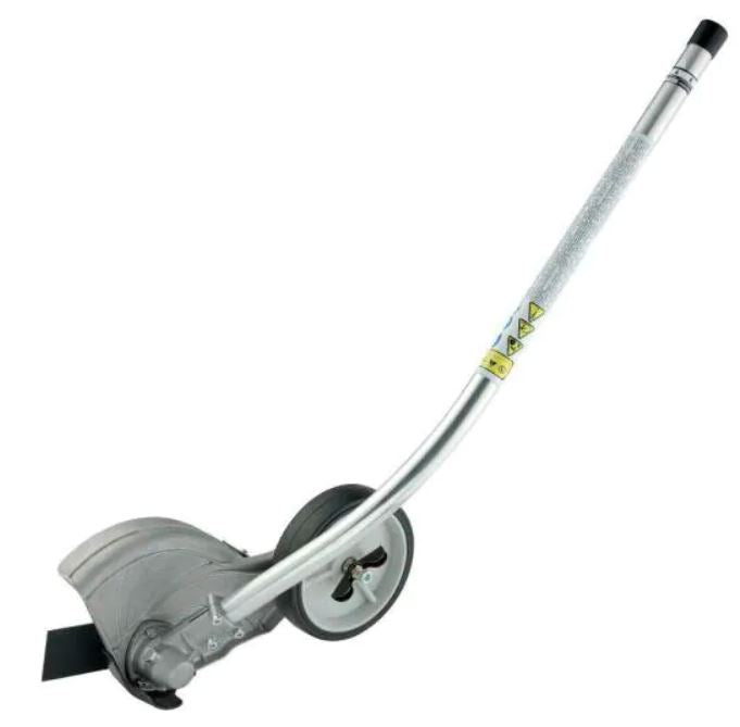 ECHO 99944200470 Cuved Shaft Edger Attachment creates clean edge between manicured lawn & sidewalk boundary
