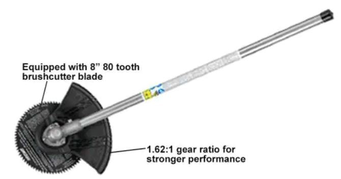 99944200601 ECHO PAS Brushcutter attachment with specs