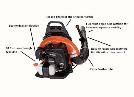 ECHO PB-755ST BackPack Blower with Specs