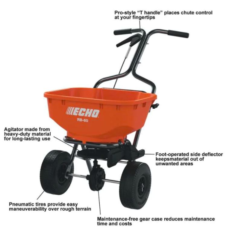 Rb60 ECHO RB-60 Turf Spreader – Kooy Brothers Lawn Equipment