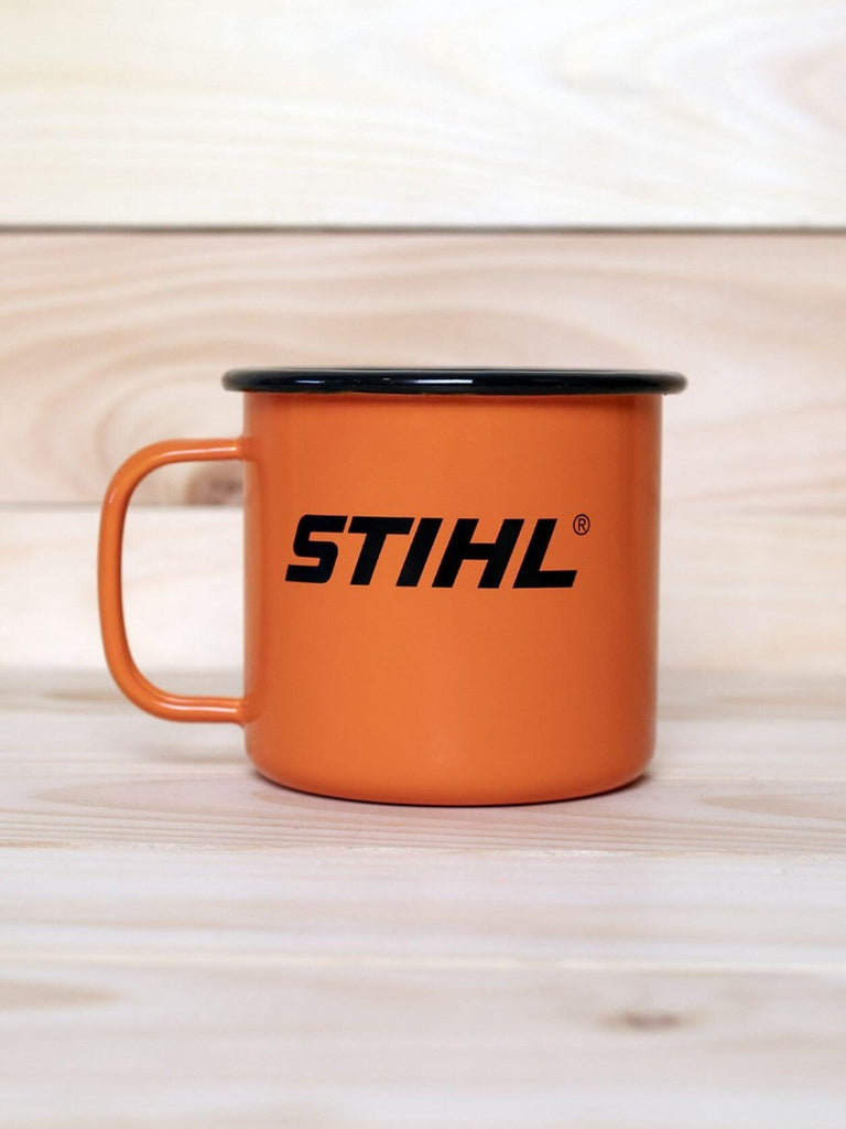 STIHL Enamel Mug 24 oz back view