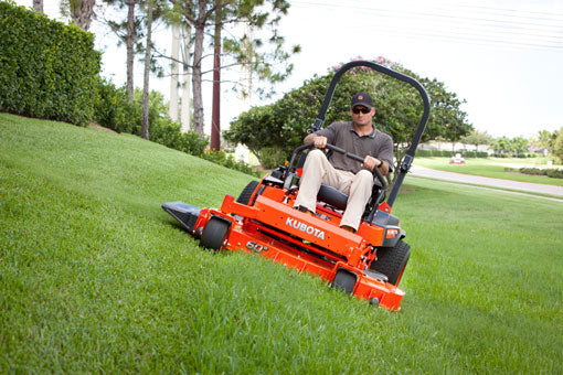 Outstanding Stability -  The Z700 Series mowers ensure a high level of stability due to the fuel tank located under the seat and large-diameter, wide tread rear tires.