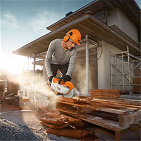 STIHL TSA 230 Lithium-Ion Battery-Powered Cut-Off Saw In Action