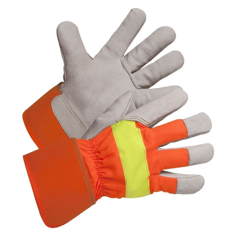 FORCEFIELD - Hi-Vis Leather Work Gloves