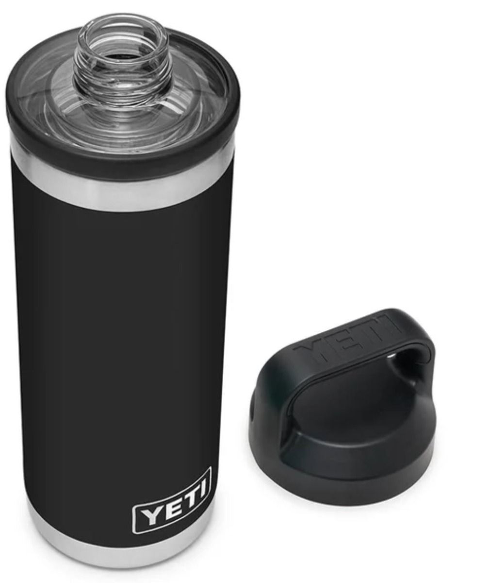 Black YETI Rambler 18oz Bottle with Chug Cap