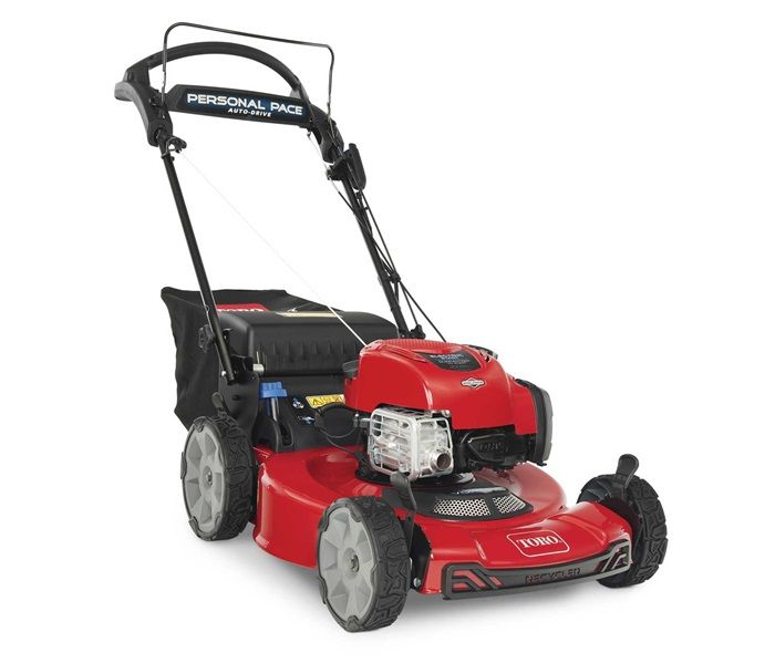 Toro Recycler Mower - 22 inch deck, Self Propelled, Electric Start, Rear Wheel Drive and High Back Wheels. Model 21464 