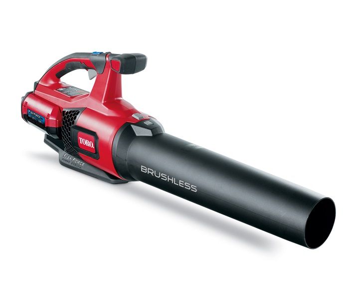 Toro 51820 Handheld Blower Unit showing with the battery attached
