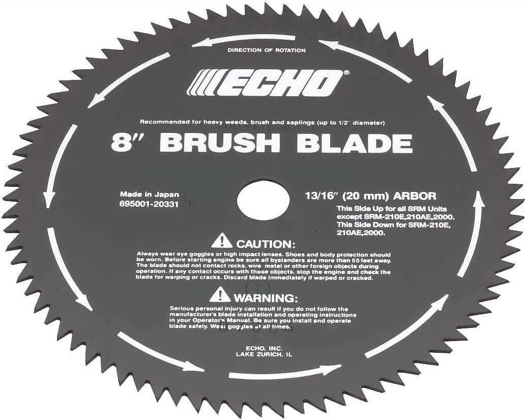 ECHO 8&quot; 80-Tooth Brush Blade (25mm Arbor)