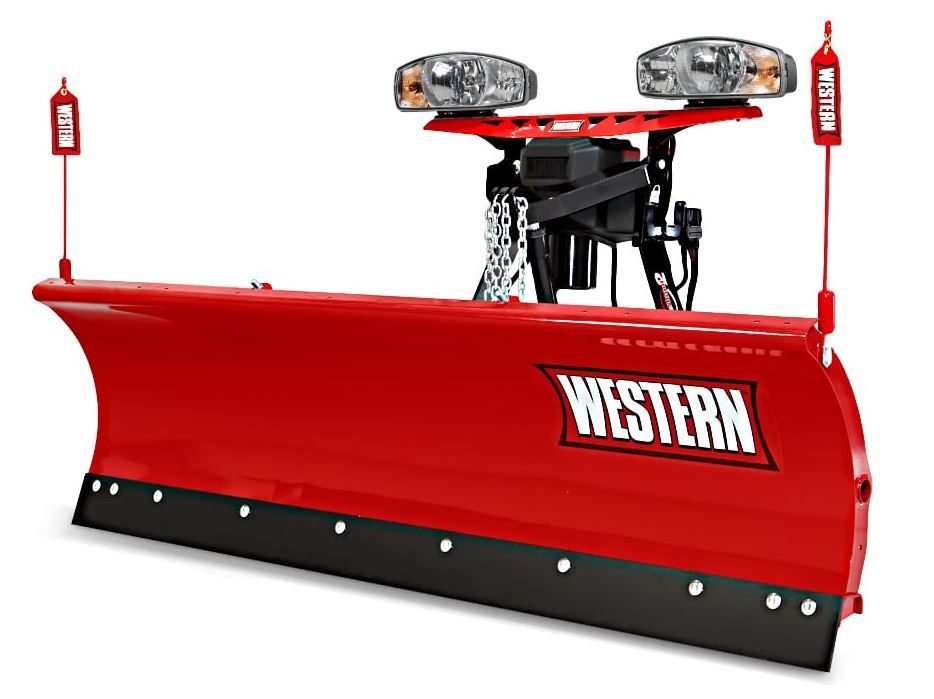 Western 7.5 Fleet Flex Midweight Poly Snowplow with Hand Held Controller