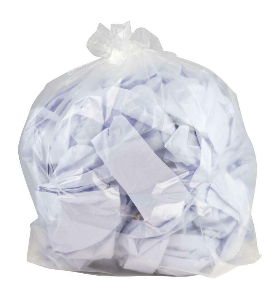 Clear Plastic Garbage Bags 35&quot;x47&quot;