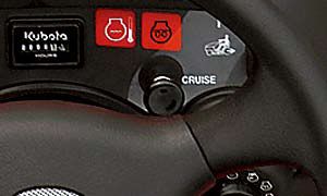 Cruise Control - To engage, simply depress the pedal, then set the speed by pulling the speed-set knob