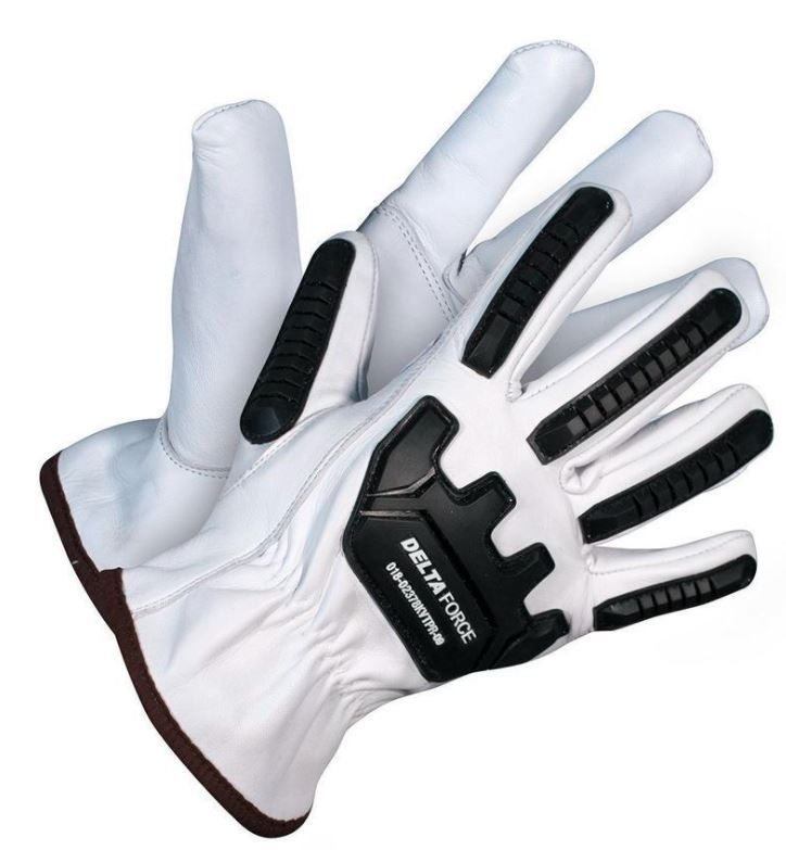 Delta Force Anti-Impact Goatskin Grain Leather Kevlar® Lined Gloves