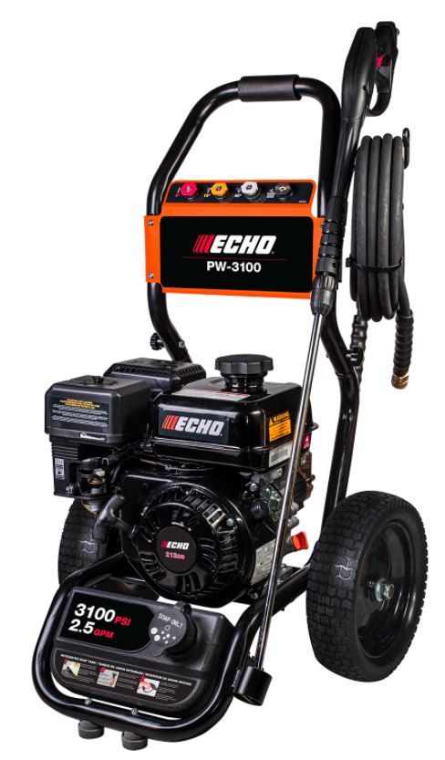 ECHO PW-3100 gas powered pressure washer with 3,100 PSI.