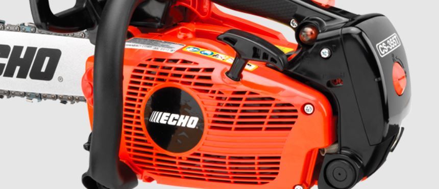 The ECHO CS355T Chainsaw has a 35.8 cc Professional-grade, 2-stroke engine which offers outstanding performance