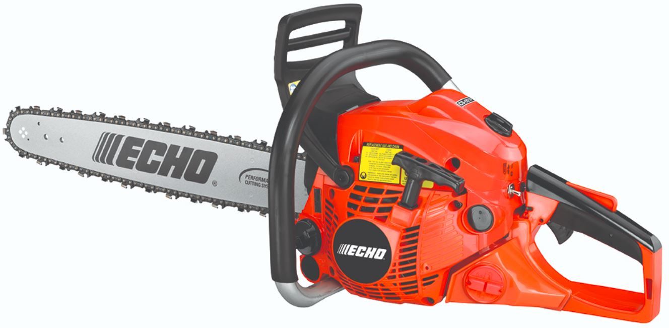 ECHO CS-501 P Chainsaw with 20% more power than the CS-490 and more professional features. Comes with 18" bar length. (20" bar also available)
