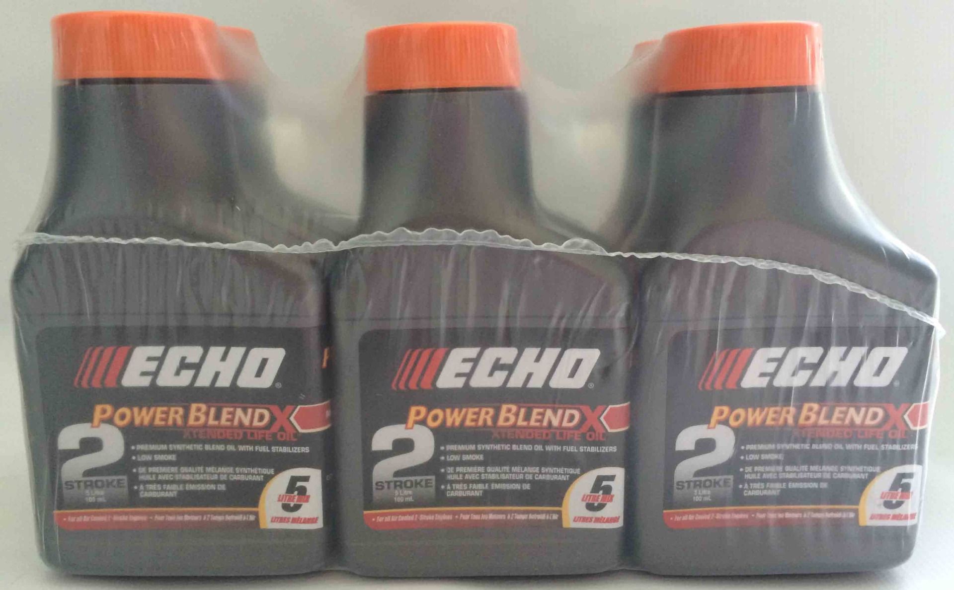 ECHO Premium Synthetic Powerblend oil in 100mL bottles x 6