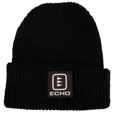ECHO Black Waffle Knit Toque