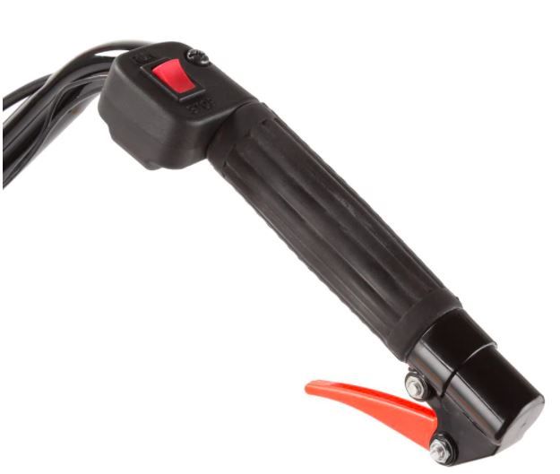 ECHO TC-210 waterproof stop switch and throttle control located at operators fingertips
