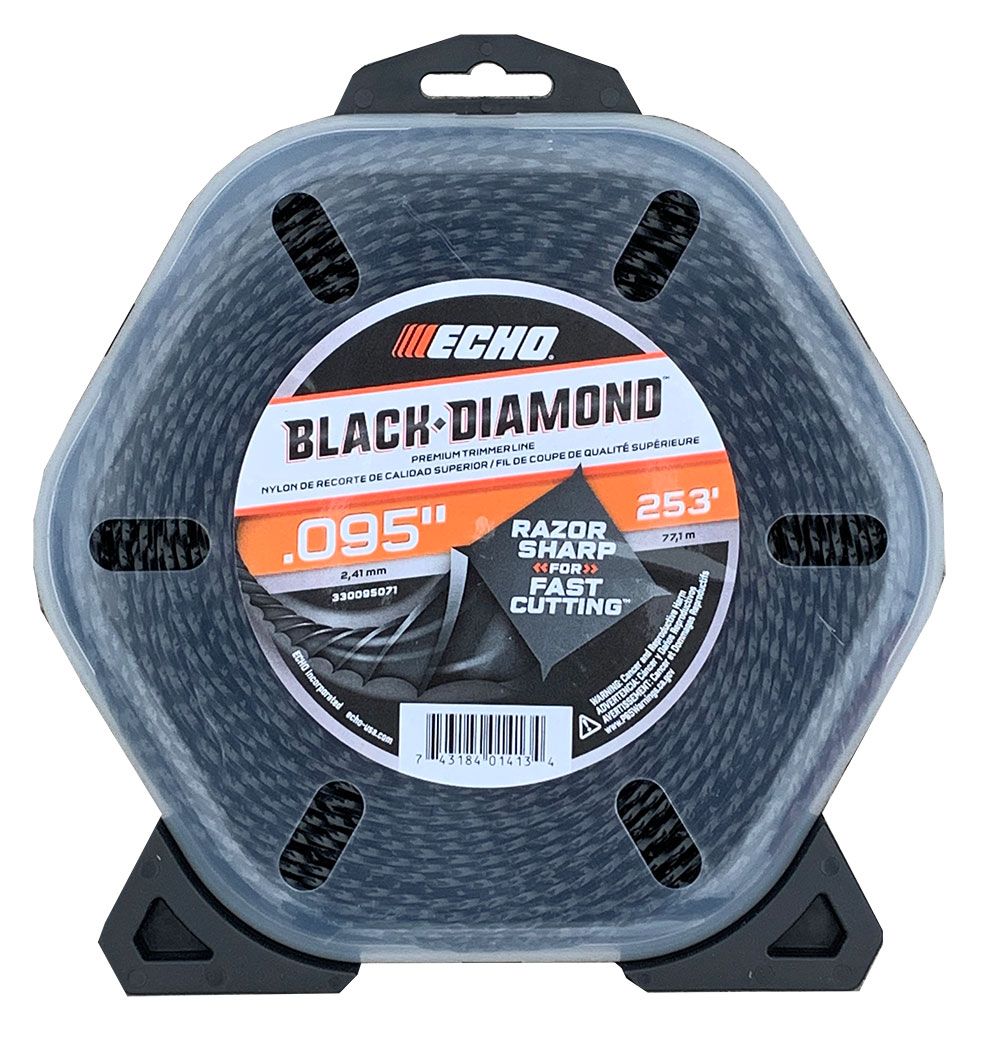 ECHO .095 BLACK DIAMOND TRIMMER LINE 1LB ROLL