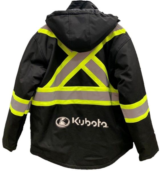 Kubota Heated Jacket Softshell Black Reverse View