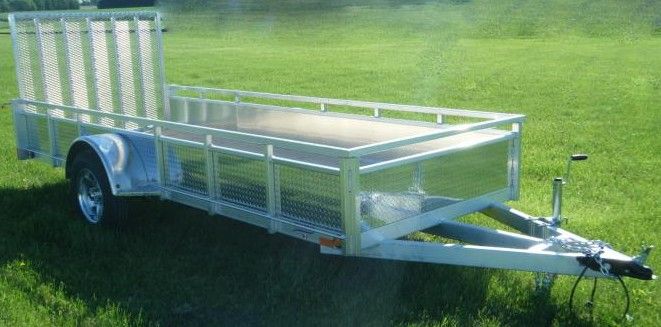 Millroad Aluminum Custom Trailer 60"x14' with Solid Sides MS514