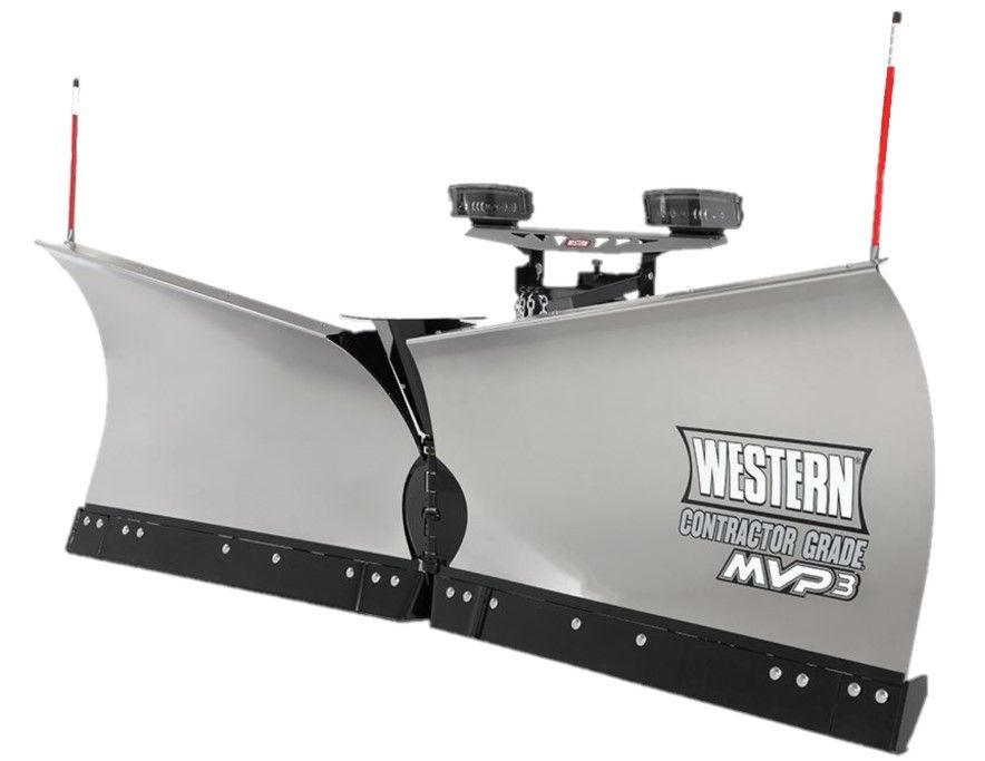 Western 9.5' Fleet Flex MVP3 Snowplow - Mild Steel