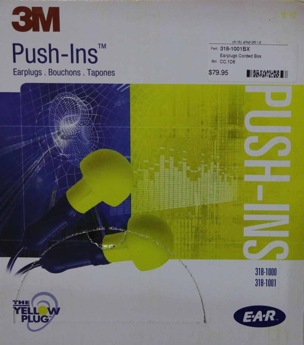 3M Push-In Earplugs