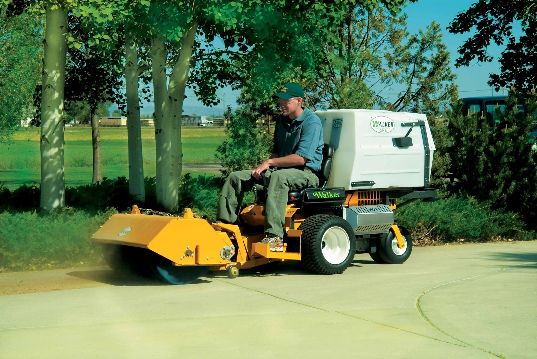 Ideal for sweeping debris on hard surfaces