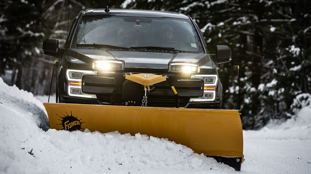 Clear with ease thanks to the Fisher 6'9" Fleet Flex SD Plow 