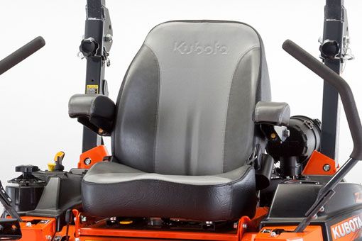 Sliding Deluxe Seat - The Z700 Series brings luxury to every job. The operator’s seat offers a thick cushion, 19.6 in. high seatback, adjustable armrests, and slide adjustment, giving you the ideal seating position to make your work easier.
