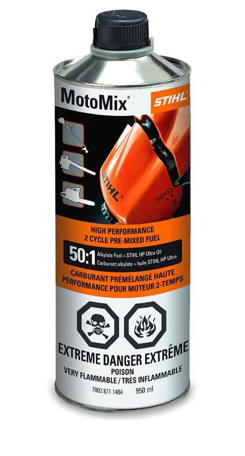 Only from STIHL - This patented 50:1 fuel mixture combines non-ethanol, high-octane fuel and premium STIHL HP Ultra Oil