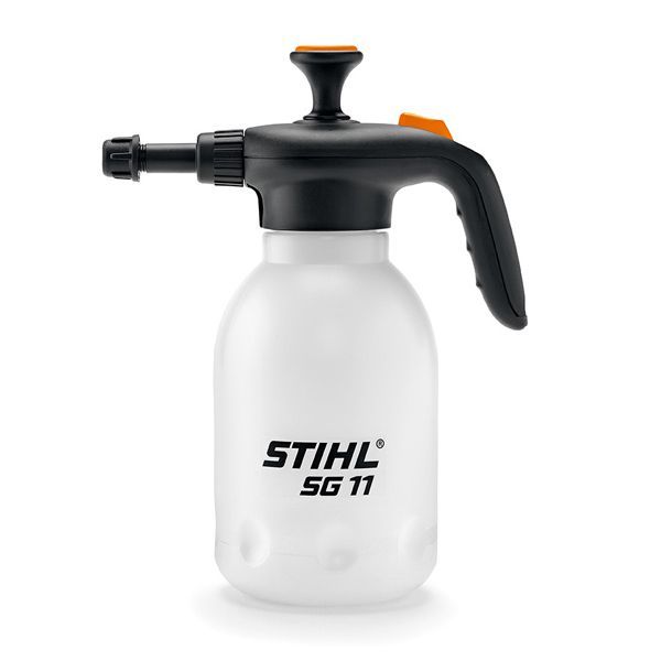 Convenient, easy-to-use and constructed with lightweight materials, the versatile STIHL SG 11 manual, handheld multi-purpose sprayer is great for the garden, yard or farm.