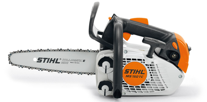 All it takes is 2 fingers and a gentle pull action to start this saw with STIHL's Easy2Start System
