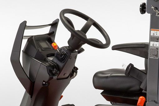 Tilt Steering Wheel - can be quickly adjusted to several positions for optimum operator comfort and further driving ease.